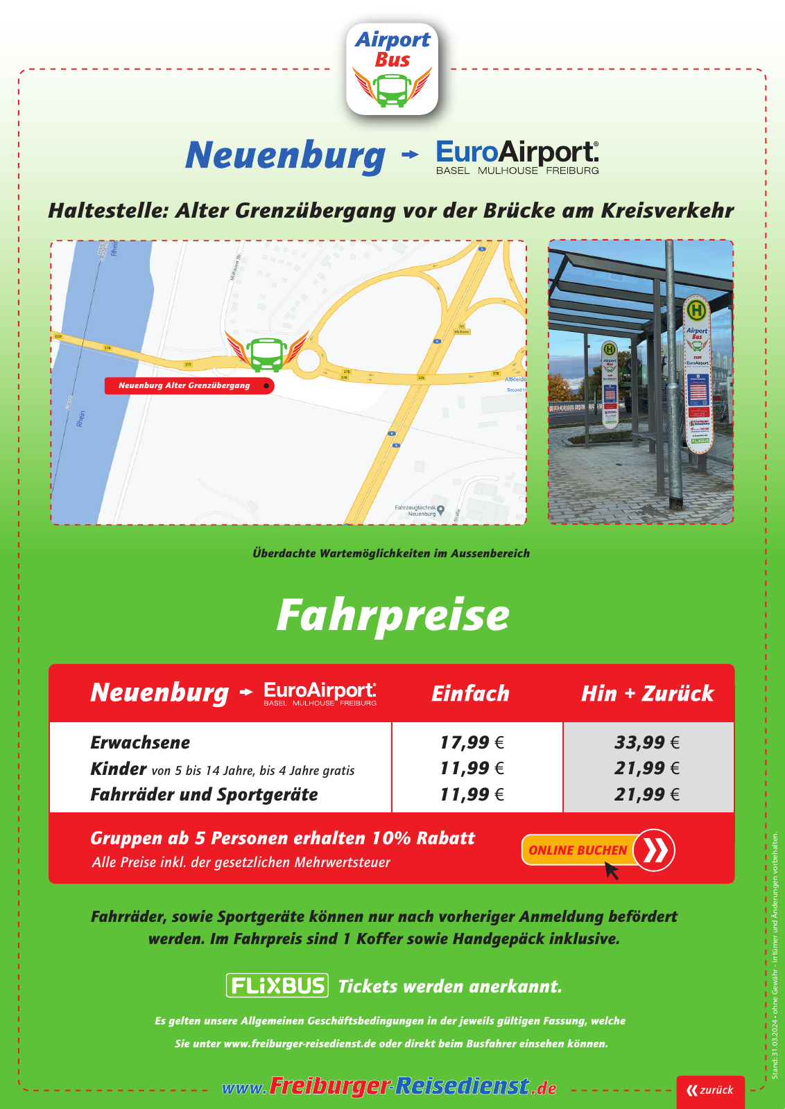 Vorschau Freiburger Reisedienst | Sommerfahrplan 2024 Seite 7