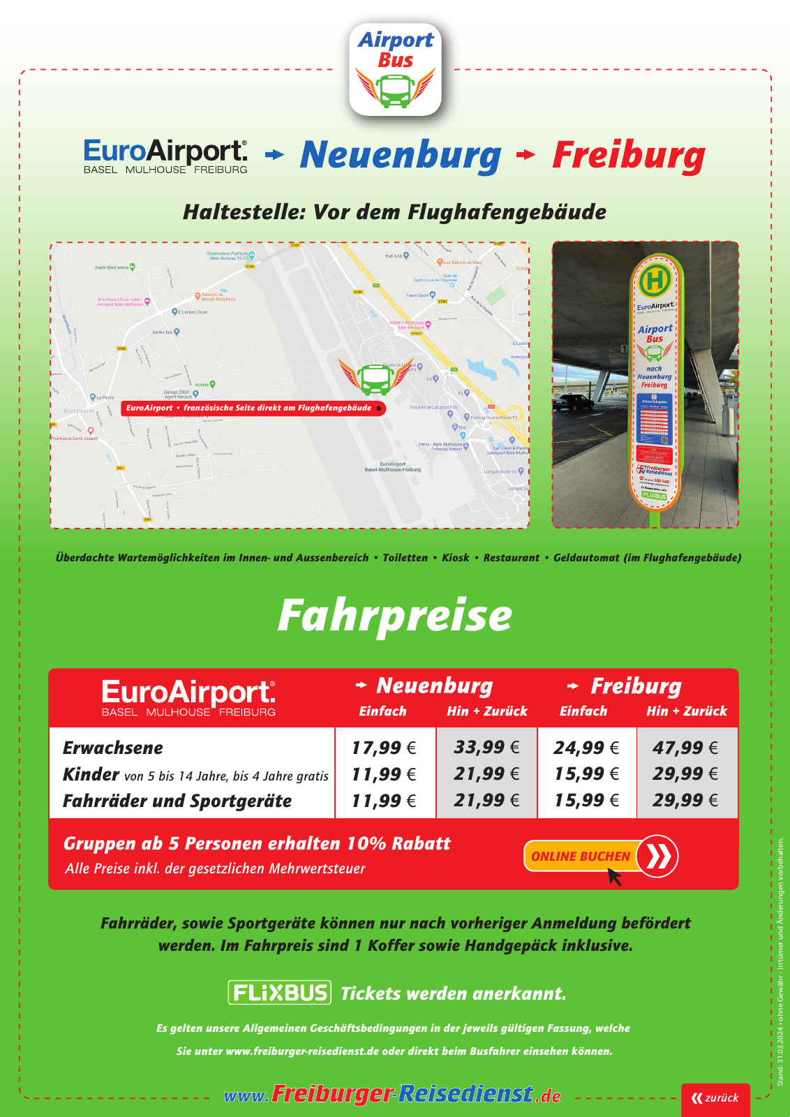 Vorschau Freiburger Reisedienst | Sommerfahrplan 2024 Seite 9