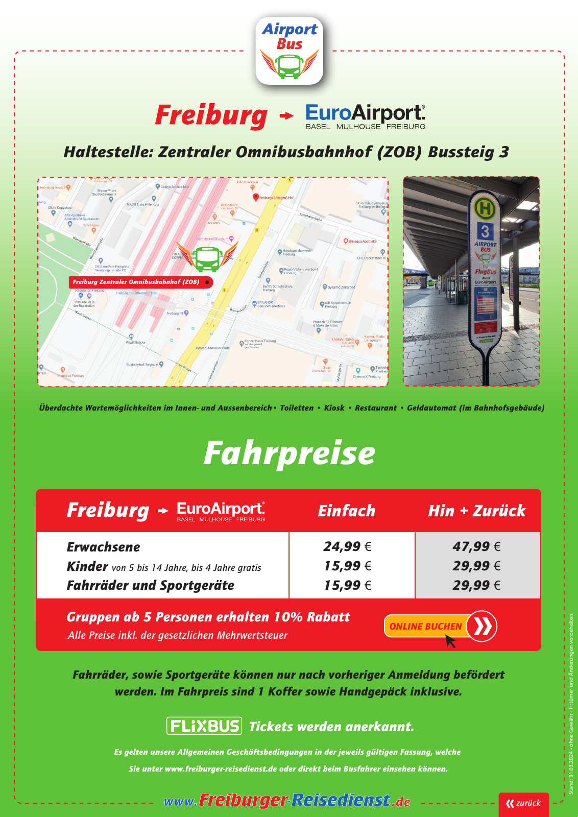Vorschau Freiburger Reisedienst | Sommerfahrplan 2024 Seite 5